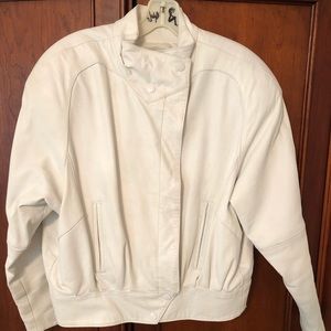 Vintage Wilson’s 80s white leather jacket